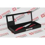 Набор из керамического ножа овощечистки Kyocera FK-140 WH-NRD + CP-10 NRD, подарочная упаковка (ALE020512)