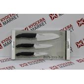 Набор керамических ножей Kyocera FK-3PC BK (ALE028126)
